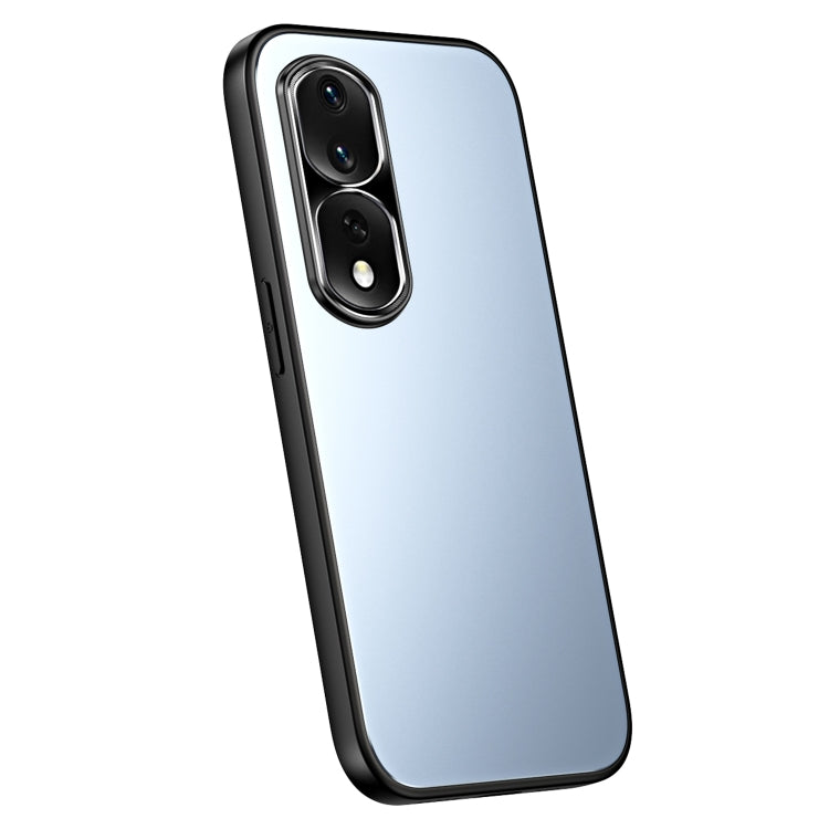 For Honor 80 Pro R-JUST RJ-61 Electroplating Frosted TPU + PC Phone Case(Blue) - Honor Cases by R-JUST | Online Shopping South Africa | PMC TechLife