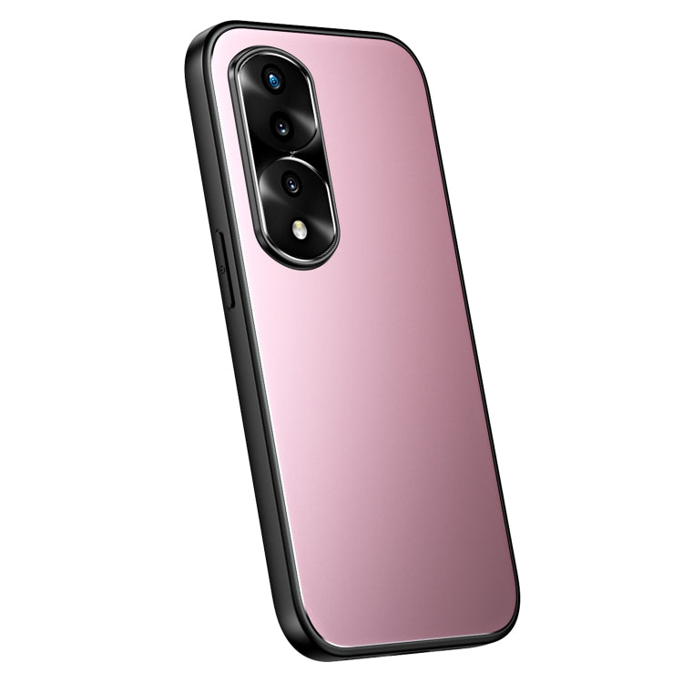 For Honor 70 R-JUST RJ-61 Electroplating Frosted TPU + PC Phone Case(Pink) - Honor Cases by R-JUST | Online Shopping South Africa | PMC TechLife