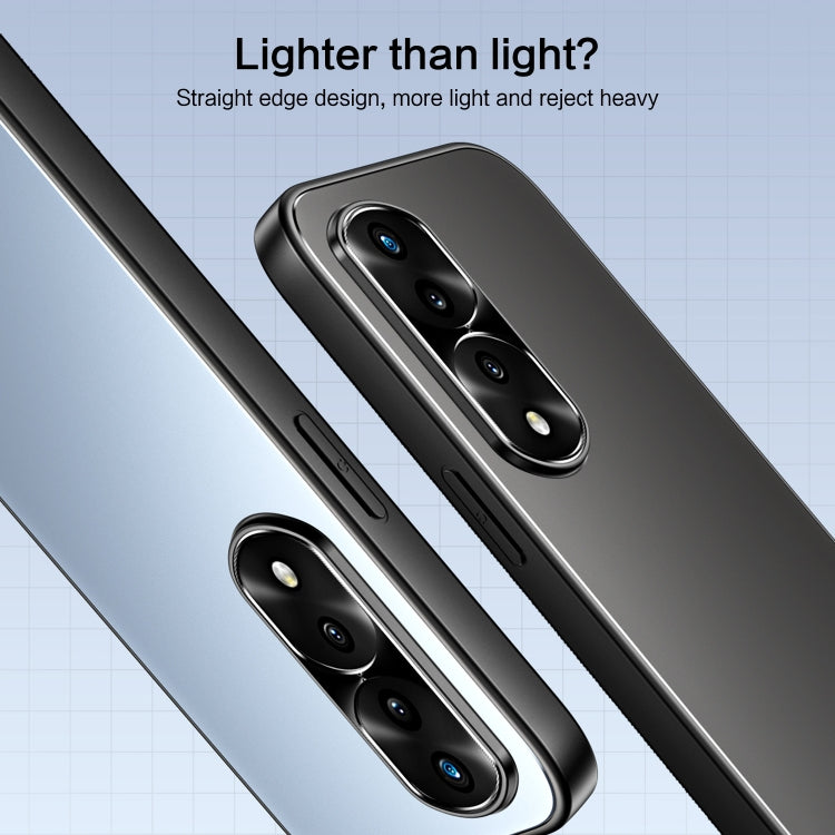 For Honor 70 Pro R-JUST RJ-61 Electroplating Frosted TPU + PC Phone Case(Grey) - Honor Cases by R-JUST | Online Shopping South Africa | PMC TechLife