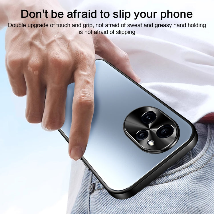 For Honor 100 R-JUST RJ-61 Electroplating Frosted TPU + PC Phone Case with Holder(Silver) - Honor Cases by R-JUST | Online Shopping South Africa | PMC TechLife