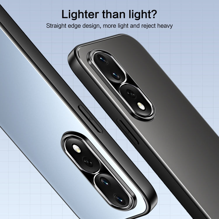 For Honor 80 R-JUST RJ-61 Electroplating Frosted TPU + PC Phone Case with Holder(Grey) - Honor Cases by R-JUST | Online Shopping South Africa | PMC TechLife