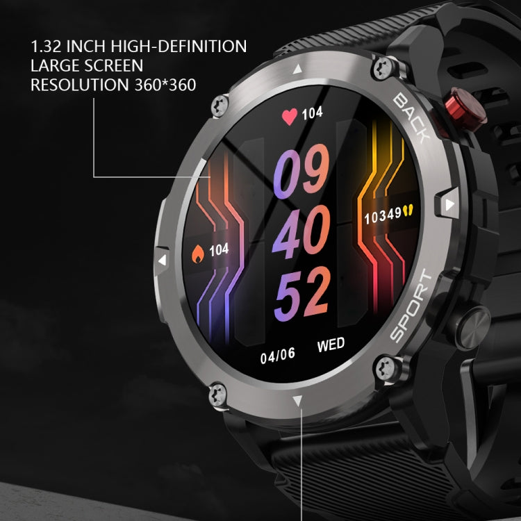 LEMFO LF26MAX 1.32 inch HD Round Screen Smart Watch Supports Bluetooth Calls(Black) - free shipping - PMC TechLife - Order now!