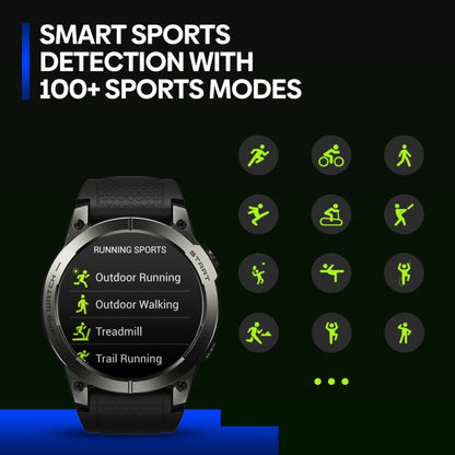 Zeblaze Stratos 3 Pro 1.43 inch AMOLED Screen Sports Smart Watch Support Bluetooth Call(Black) - Smart Watches by Zeblaze | Online Shopping South Africa | PMC Jewellery | Buy Now Pay Later Mobicred