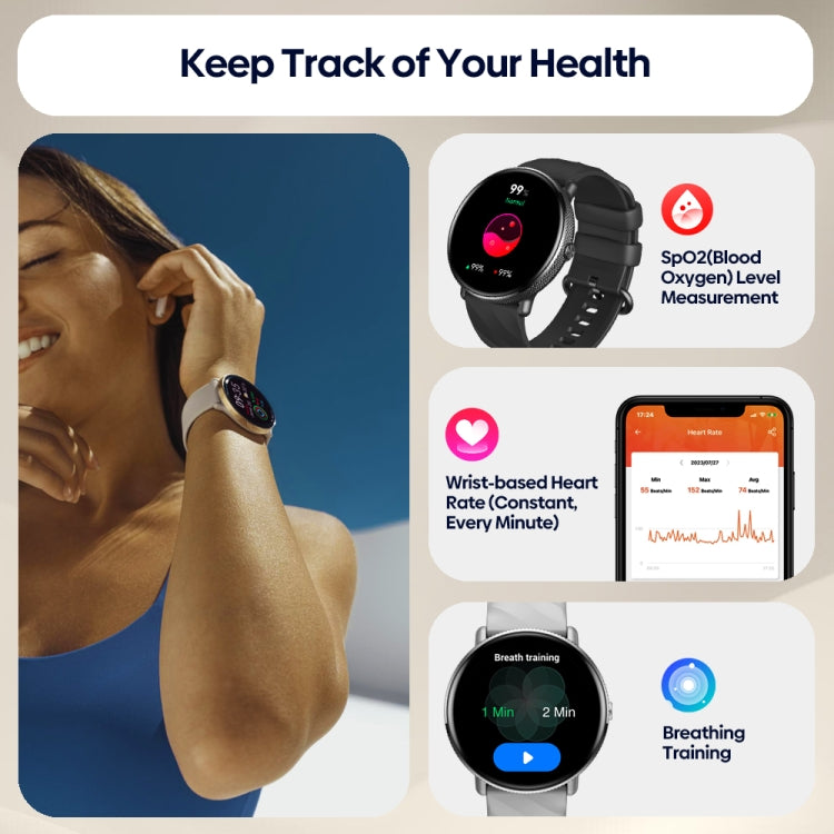 Zeblaze GTR 3 Pro 1.43 inch Screen Voice Calling Smart Watch, Support Heart Rate / Blood Pressure / Blood Oxygen(Silver) - Smart Watches by Zeblaze | Online Shopping South Africa | PMC Jewellery | Buy Now Pay Later Mobicred