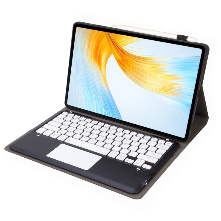 For Huawei MatePad Pro 13.2 inch AH18-A Detachable Bluetooth Keyboard Leather Tablet Case with Touch(Black+White) - Huawei Keyboard by PMC TechLife | Online Shopping South Africa | PMC TechLife