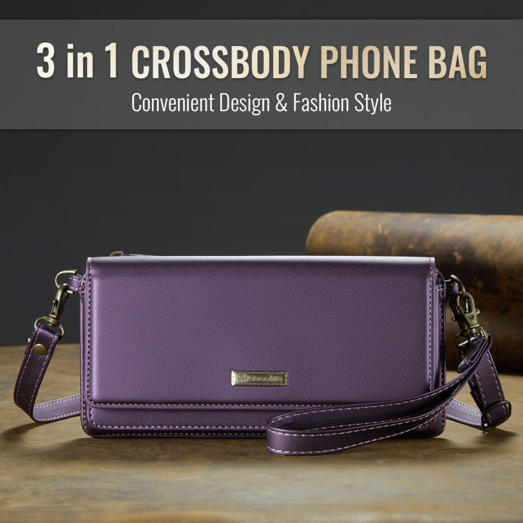 CaseMe Me30 Multi Functional Diagonal Cross Bag Phone Case(Purple) -  by CaseMe | Online Shopping South Africa | PMC Jewellery | Buy Now Pay Later Mobicred