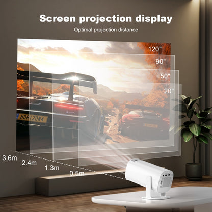 GXMO P30 Android 11 OS HD Portable WiFi Projector, Plug Type:UK Plug(White) - Mini Projector by GXMO | Online Shopping South Africa | PMC Jewellery | Buy Now Pay Later Mobicred