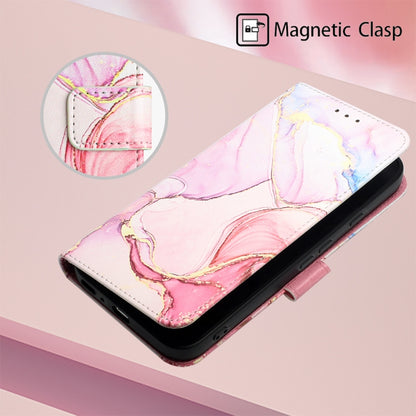 For Google Pixel 9 PT003 Marble Pattern Flip Leather Phone Case(Rose Gold) - Google Cases by PMC Jewellery | Online Shopping South Africa | PMC Jewellery | Buy Now Pay Later Mobicred