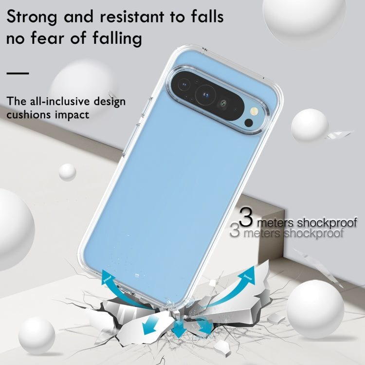 For ?Google Pixel 9 Pro Terminator Style Shockproof Phone Case(Transparent) - Google Cases by PMC TechLife | Online Shopping South Africa | PMC TechLife | Buy Now Pay Later Mobicred