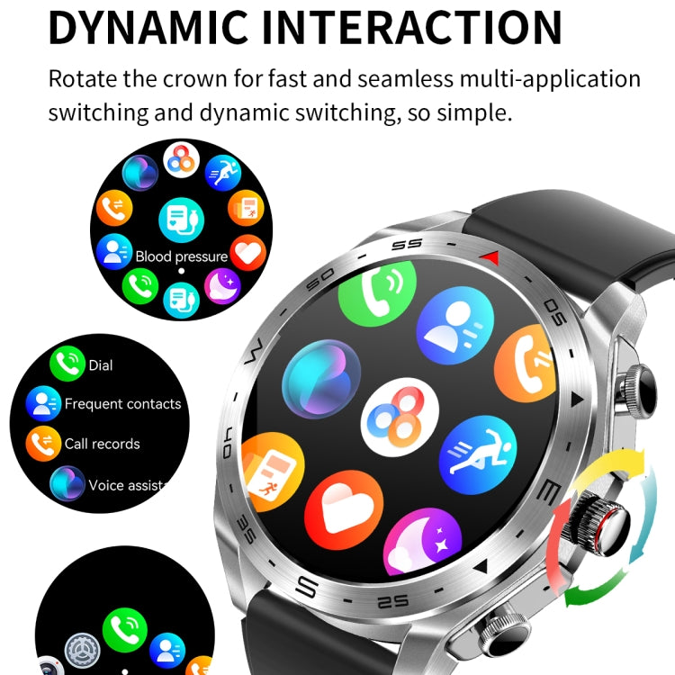 LEMFO T95 1.52 inch IPS Screen 2 in 1 Bluetooth Earphone Smart Watch Support Health Monitoring(Black) - Smart Watches by LEMFO | Online Shopping South Africa | PMC Jewellery