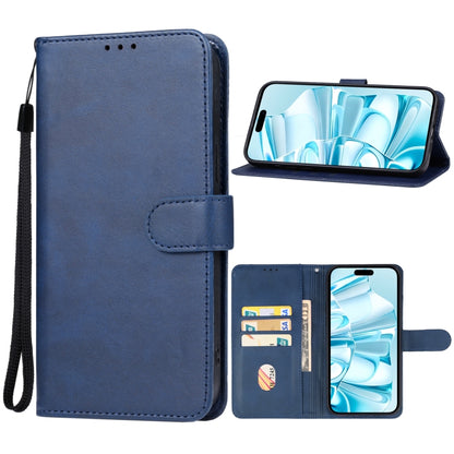 For iPhone 16 Plus Leather Phone Case(Blue) - iPhone 16 Plus Cases by PMC Jewellery | Online Shopping South Africa | PMC Jewellery | Buy Now Pay Later Mobicred