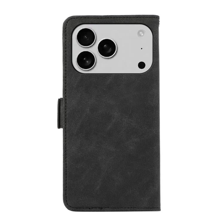For iPhone 17 Pro ABEEL Frosted Magnetic RFID Leather Phone Case(Black) - free shipping - PMc TechLife - Order now!