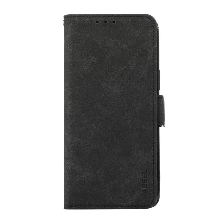 For iPhone 17 Pro Max ABEEL Frosted Magnetic RFID Leather Phone Case(Black) - free shipping - PMc TechLife - Order now!