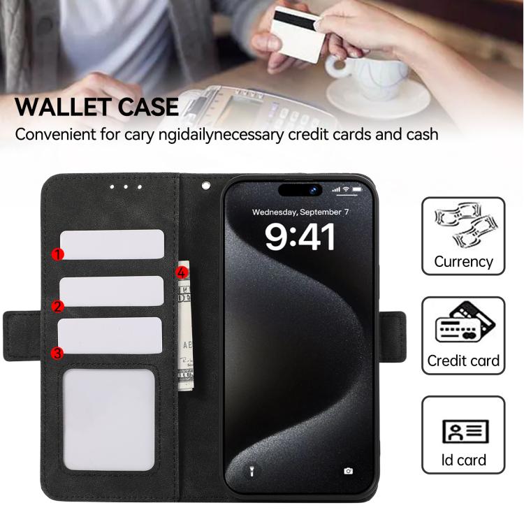 For iPhone 17 Pro Max ABEEL Frosted Magnetic RFID Leather Phone Case(Black) - free shipping - PMc TechLife - Order now!