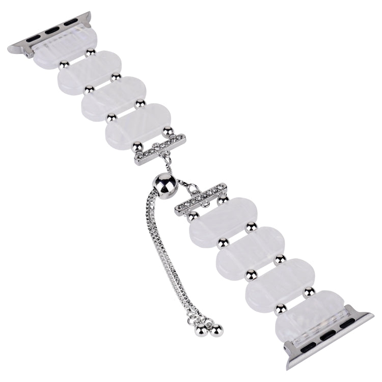 For Apple Watch Series 4 40mm Resin Retractable Chain Watch Band(Fluorescent) - Watch Bands by PMC TechLife | Online Shopping South Africa | PMC TechLife