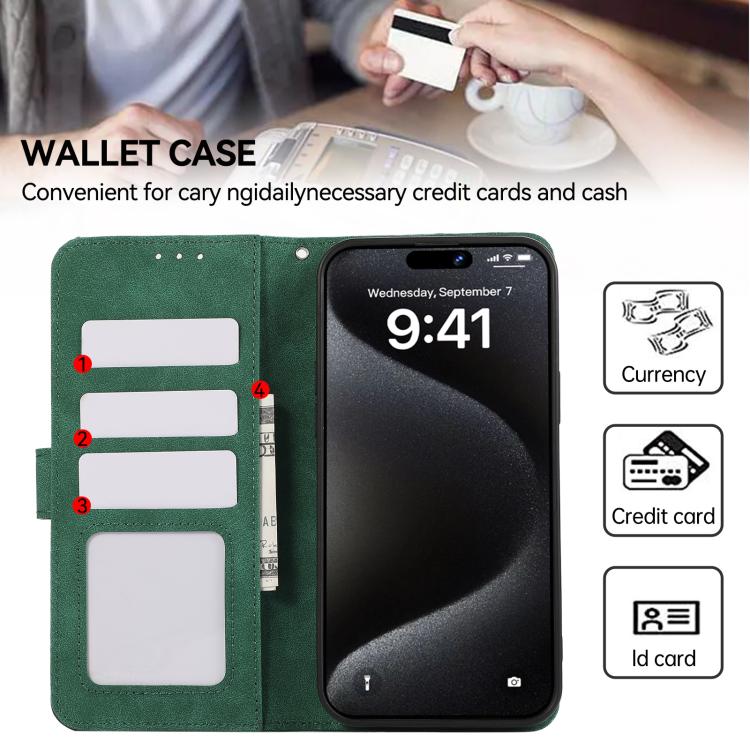 For iPhone 17 Pro ABEEL Color Block Magnetic RFID Leather Phone Case(Green-Black) - free shipping - PMc TechLife - Order now!