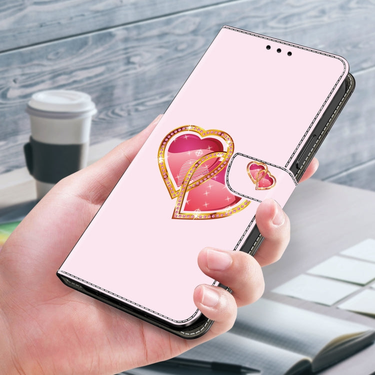 For LG K22/K22 + Crystal Painted Leather Phone case(Love Peach) - free shipping - PMC TechLife - Order now!