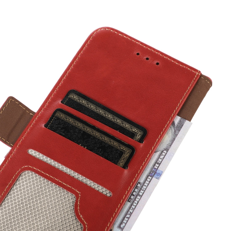 For Google Pixel 9 Crazy Horse Top Layer Cowhide Leather Phone Case(Red) - Google Cases by PMC TechLife | Online Shopping South Africa | PMC TechLife | Buy Now Pay Later Mobicred