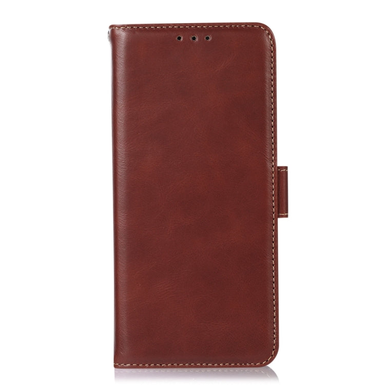 For Google Pixel 9 Pro Crazy Horse Top Layer Cowhide Leather Phone Case(Brown) - Google Cases by PMC TechLife | Online Shopping South Africa | PMC TechLife | Buy Now Pay Later Mobicred