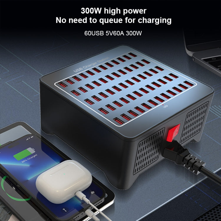 YFY-A78 300W 60 Ports USB Smart Charging Station(AU Plug) - Multifunction Charger by PMC Jewellery | Online Shopping South Africa | PMC Jewellery | Buy Now Pay Later Mobicred