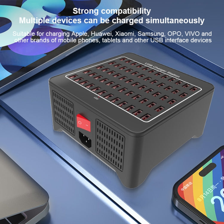YFY-A78 300W 60 Ports USB Smart Charging Station(US Plug) - free shipping - PMC Jewellery - Order now!