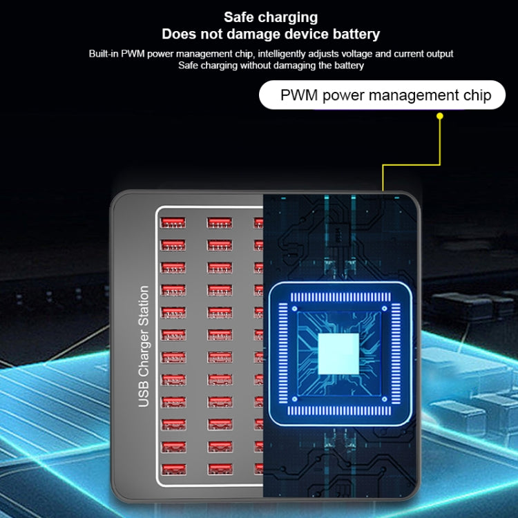 YFY-A78 300W 60 Ports USB Smart Charging Station(AU Plug) - Multifunction Charger by PMC Jewellery | Online Shopping South Africa | PMC Jewellery | Buy Now Pay Later Mobicred