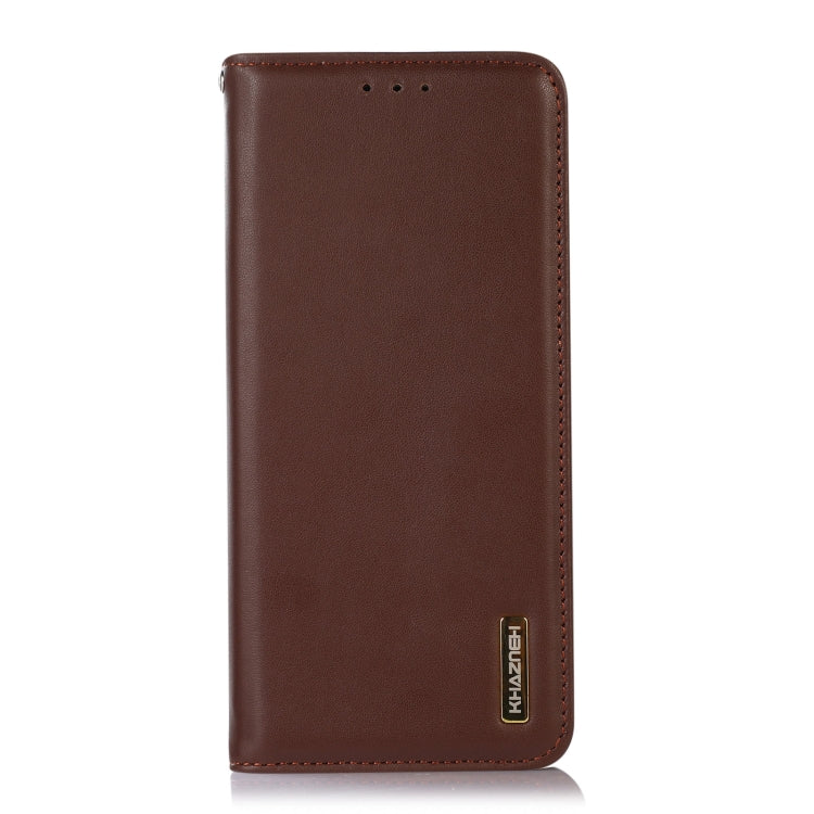 For Google Pixel 10 / 9 KHAZNEH Nappa Top Layer Cowhide Leather Phone Case(Brown) - Google Cases by PMC TechLife | Online Shopping South Africa | PMC TechLife | Buy Now Pay Later Mobicred
