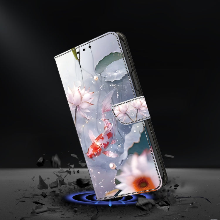 For Google Pixel 9 Crystal Painted Leather Phone case(Koi) - Google Cases by PMC Jewellery | Online Shopping South Africa | PMC Jewellery | Buy Now Pay Later Mobicred