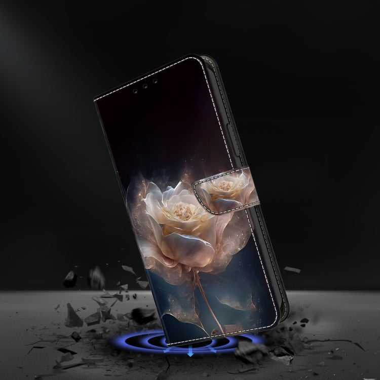 For Google Pixel 9 Crystal Painted Leather Phone case(Peony) - Google Cases by PMC TechLife | Online Shopping South Africa | PMC TechLife | Buy Now Pay Later Mobicred