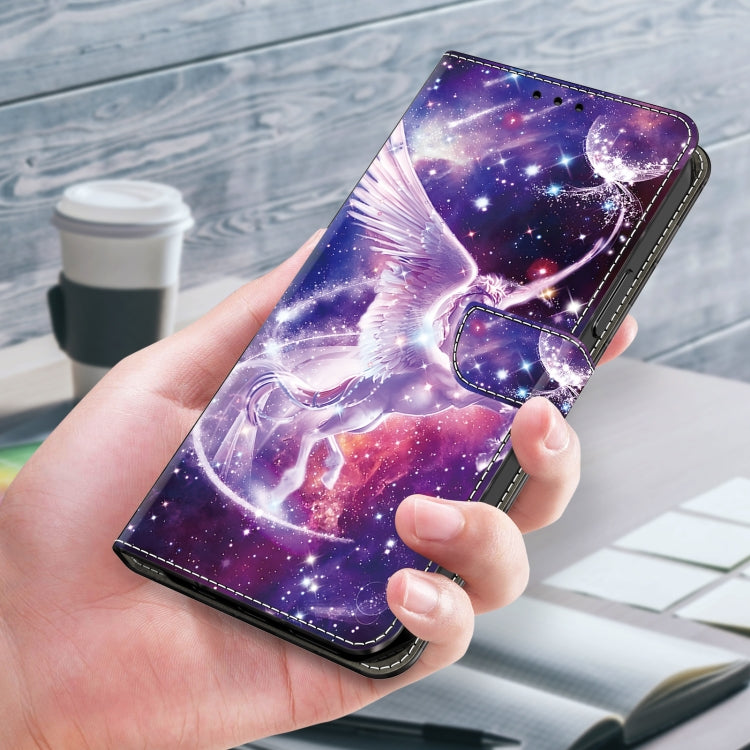 For Google Pixel 9 Pro Crystal Painted Leather Phone case(Unicorn) - Google Cases by PMC TechLife | Online Shopping South Africa | PMC TechLife | Buy Now Pay Later Mobicred