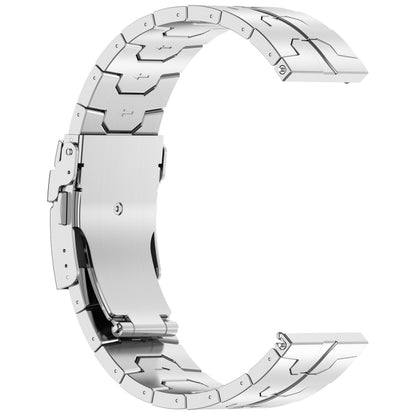 22mm Titanium Metal Watch Band(Silver) - 22mm Bands by PMC Jewellery | Online Shopping South Africa | PMC Jewellery