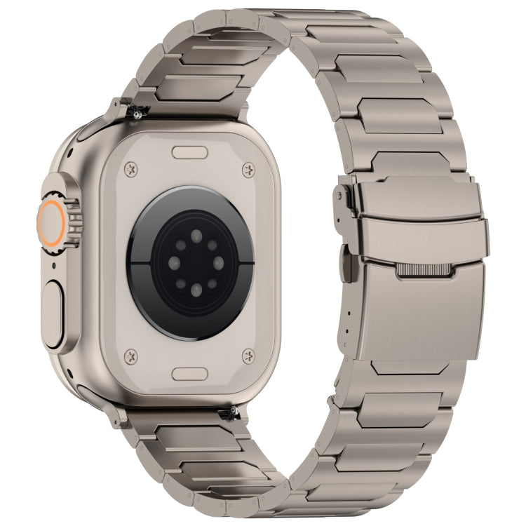 For Apple Watch Ultra 2 49mm I-Shaped Titanium Metal Watch Band(Titanium) - Watch Bands by PMC TechLife | Online Shopping South Africa | PMC TechLife | Buy Now Pay Later Mobicred