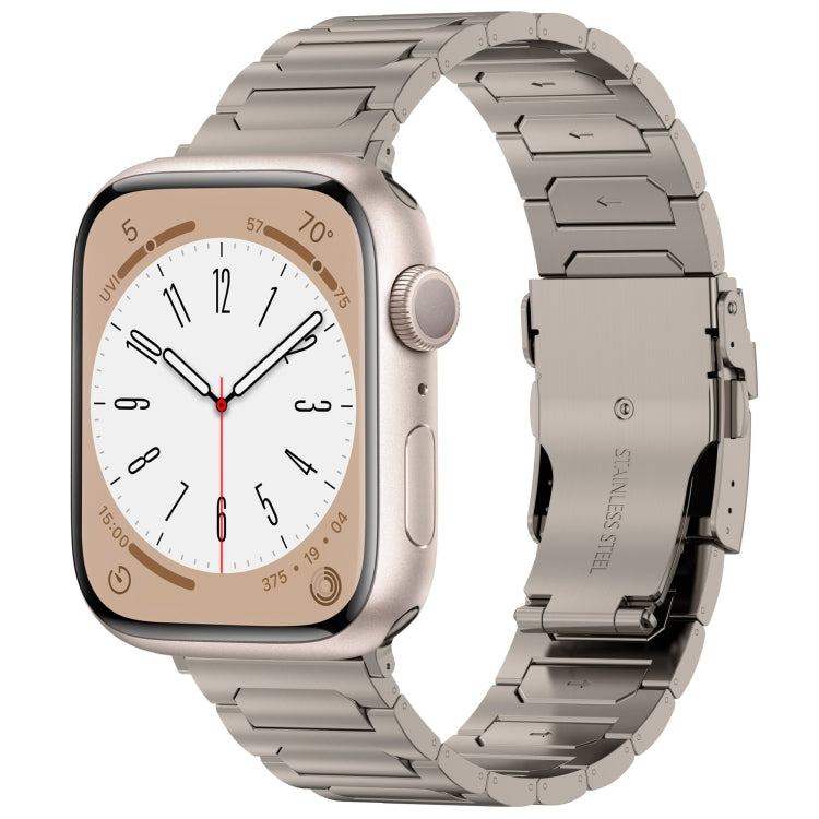 For Apple Watch Series 2 42mm I-Shaped Titanium Metal Watch Band(Titanium) - Watch Bands by PMC TechLife | Online Shopping South Africa | PMC TechLife