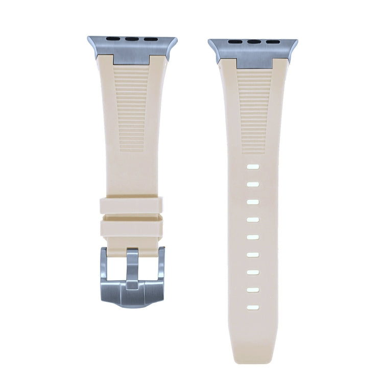 For Apple Watch Series 2 42mm Loners Liquid Silicone Watch Band(Silver Starlight) - free shipping - PMC TechLife - Order now!