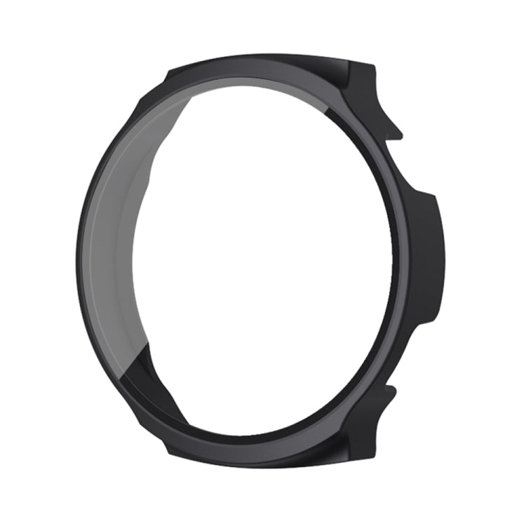 For Aigo Smart Watch V8 PC + Tempered Film Integrated Watch Protective Case(Black) - Watch Case by PMC TechLife | Online Shopping South Africa | PMC TechLife