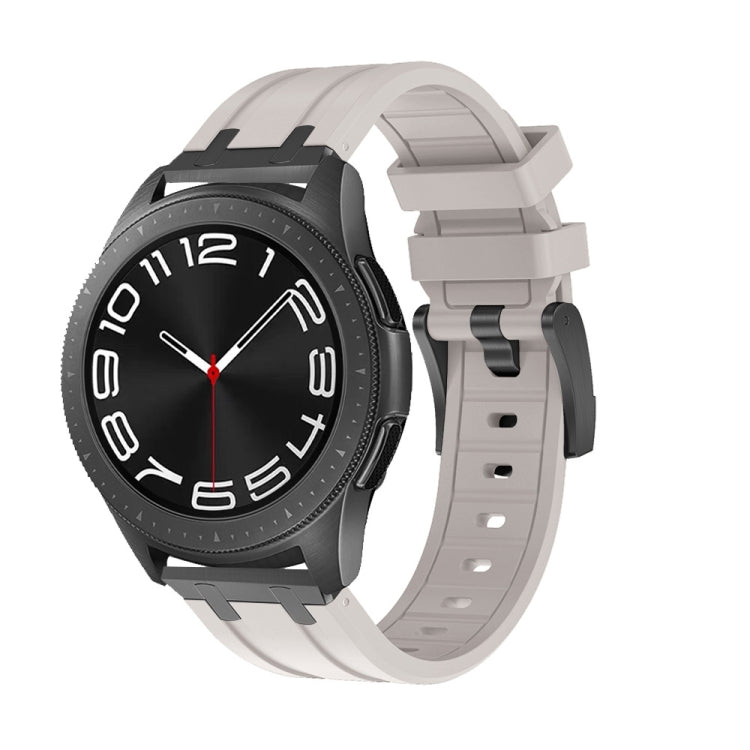 20mm Flat Head Silicone Watch Band(Black Starlight) - 20mm Bands by PMC TechLife | Online Shopping South Africa | PMC TechLife