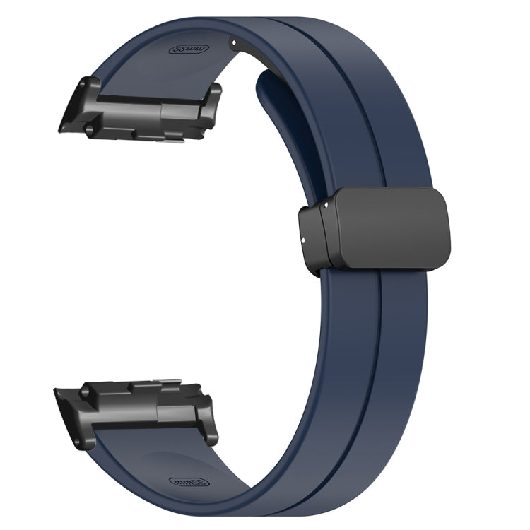 For Huawei Watch D Solid Color Folding Magnetic Buckle Silicone Watch Band(Midnight Blue) - Watch Bands by PMC TechLife | Online Shopping South Africa | PMC TechLife