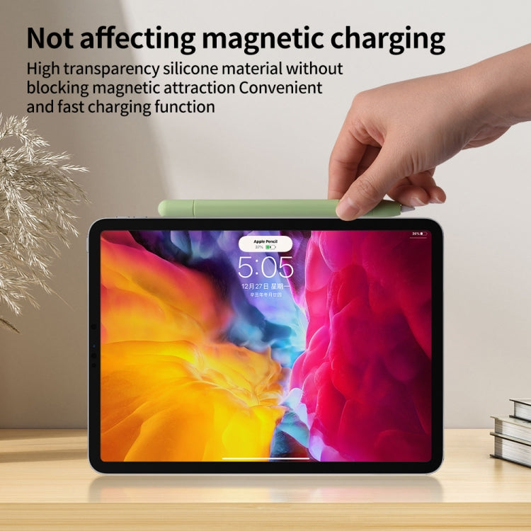 For Apple Pencil (USB-C) Solid Color Silicone Protective Case(White) - Pencil Accessories by PMC Jewellery | Online Shopping South Africa | PMC Jewellery | Buy Now Pay Later Mobicred