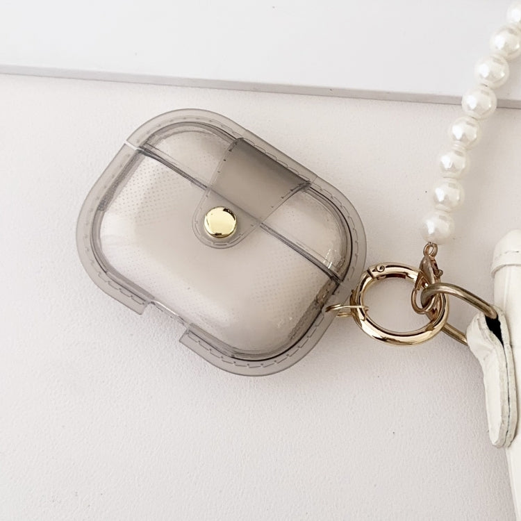 For AirPods Pro 2  Magnetic Clear Armor TPU TWS Earphone Case(Black) - free shipping - PMC Jewellery - Order now!