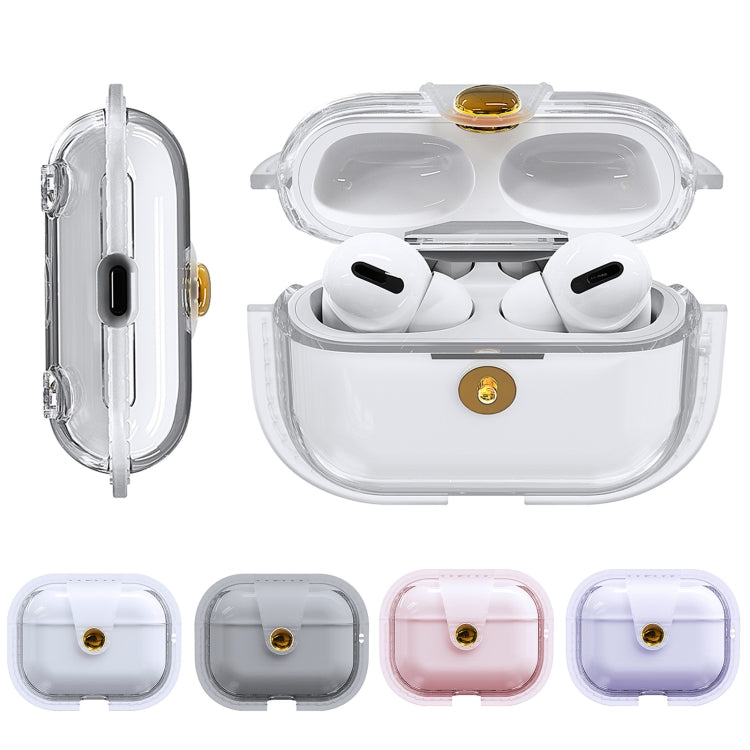For AirPods 3 Magnetic Clear Armor TPU TWS Earphone Case(Blue) - For AirPods 3 by PMC Jewellery | Online Shopping South Africa | PMC Jewellery | Buy Now Pay Later Mobicred
