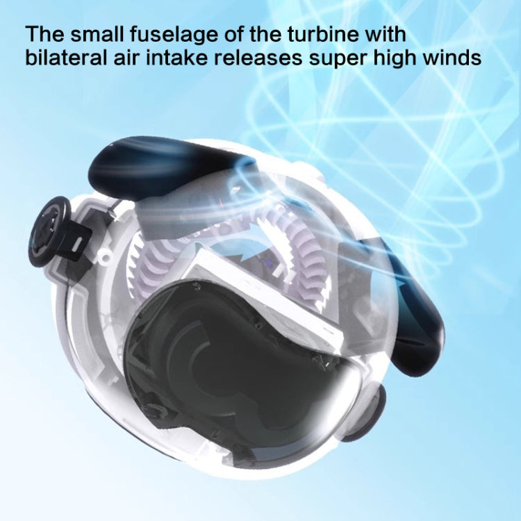 MF082 Portable Hanging Neck Pudding Electric Fan(Black) - Electric Fans by PMC TechLife | Online Shopping South Africa | PMC TechLife | Buy Now Pay Later Mobicred