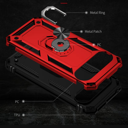 For Google Pixel 9 Pro Shockproof TPU + PC Phone Case with Holder(Red) - Google Cases by PMC Jewellery | Online Shopping South Africa | PMC Jewellery | Buy Now Pay Later Mobicred