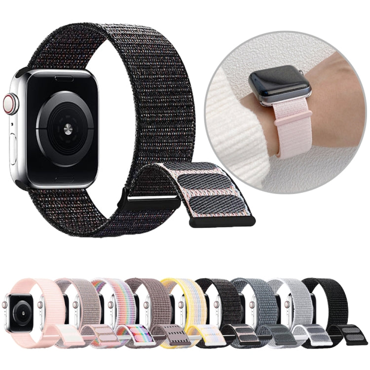 For Apple Watch Series 3 38mm Dual Hook and Loop Nylon Watch Band(Rainbow) - Watch Bands by PMC TechLife | Online Shopping South Africa | PMC TechLife
