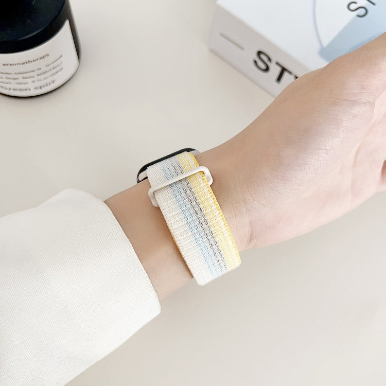 For Apple Watch Series 2 42mm Dual Hook and Loop Nylon Watch Band(Silt) - Watch Bands by PMC TechLife | Online Shopping South Africa | PMC TechLife