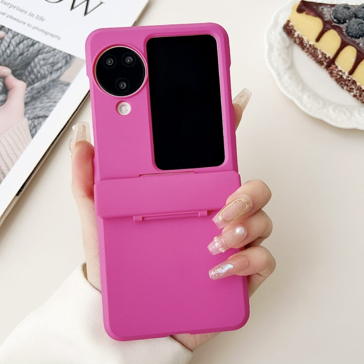 For OPPO Find N2 Flip Skin Feel PC Full Coverage Shockproof Phone Case(Rose Red) - Find N2 Flip Cases by PMC TechLife | Online Shopping South Africa | PMC TechLife