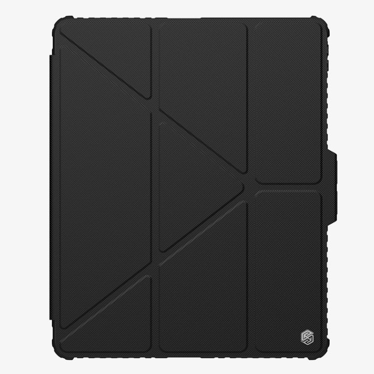 For iPad Pro 13 2024 NILLKIN Bumper Pro Multi-angle Folding Style Tablet Leather Case(Black) - iPad Pro 13 2024 Cases by NILLKIN | Online Shopping South Africa | PMC TechLife | Buy Now Pay Later Mobicred