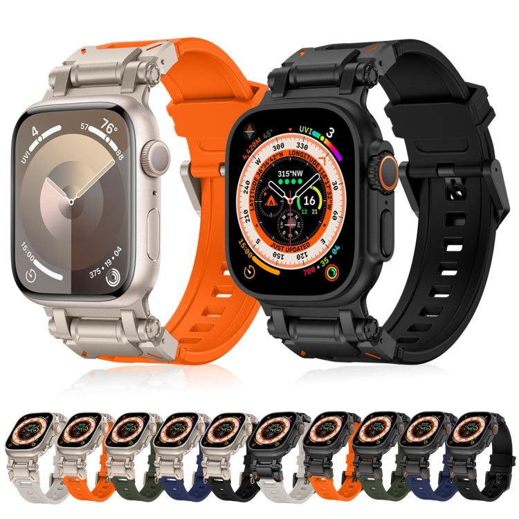 For Apple Watch Series 7 45mm Explorer TPU Watch Band(Titanium Black) - free shipping - PMC TechLife - Order now!