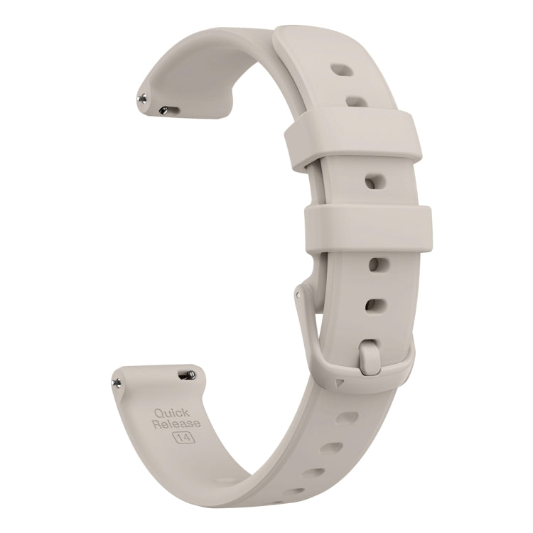 For Garmin Lily 2 Silicone Watch Band Wristband(Sand Gray) - Watch Bands by PMC TechLife | Online Shopping South Africa | PMC TechLife | Buy Now Pay Later Mobicred