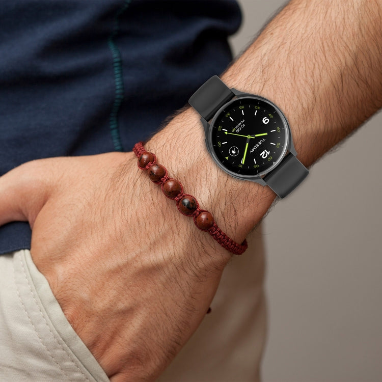 For Xiaomi Watch 2 Solid Color Metal Silver Buckle Silicone Watch Band, Size: S(Purple) - Watch Bands by PMC TechLife | Online Shopping South Africa | PMC TechLife