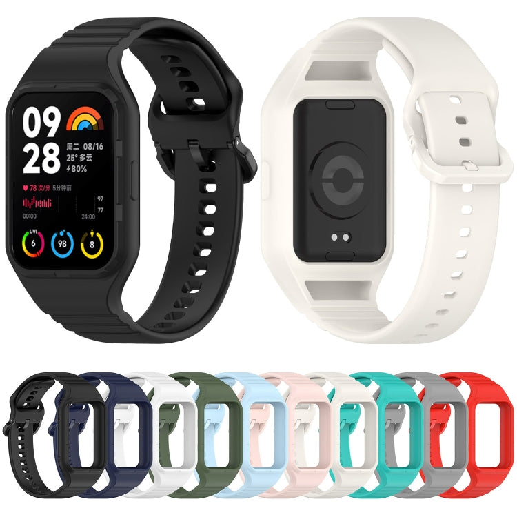 For Xiaomi Mi Band 8 Pro Solid Color Integrated TPU Watch Band(Black) - free shipping - PMC TechLife - Order now!